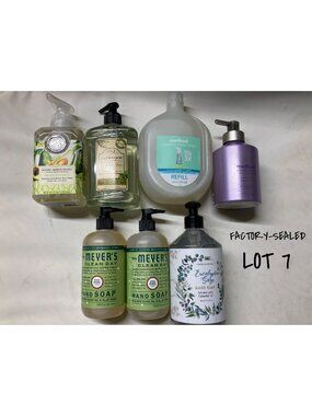 Lot Of 7 Assorted Hand Soap Brand New FACTORY-SEALED